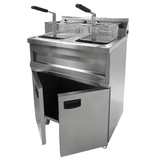 Elektro Fritteuse - 2x9 Liter - 695x530x970 mm - 6,6 kW - Gastro-Bedarf24 GmbH