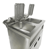 Elektro Fritteuse - 2x9 Liter - 695x530x970 mm - 6,6 kW - Gastro-Bedarf24 GmbH