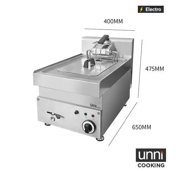 Elektro-Fritteuse - ECO - 10 Liter - 400x650x320 mm - 10 kW - Gastro-Bedarf24 GmbH