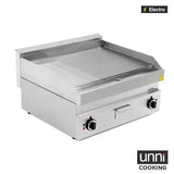 Elektro-Grillplatte - 1/3 gerillt - 700x650x320 mm - 9 kW - Gastro-Bedarf24 GmbH