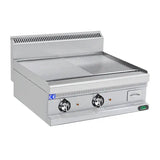 Elektro-Grillplatte 700 - 12 kW - Glatt/Gerillt - Gastro-Bedarf24 GmbH