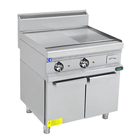 Elektro-Grillplatte 700 - 12 kW - Glatt/Gerillt - Gastro-Bedarf24 GmbH