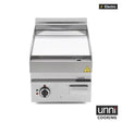 Elektro-Grillplatte - Chrom - 400x650x320 mm - 4,5 kW - Gastro-Bedarf24 GmbH