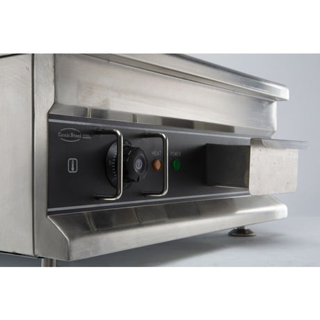 Elektro-Grillplatte - Chrom - 500x520x310 mm - 3 kW - Gastro-Bedarf24 GmbH