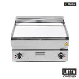 Elektro-Grillplatte - Chrom - 700x650x320 mm - 9 kW - Gastro-Bedarf24 GmbH