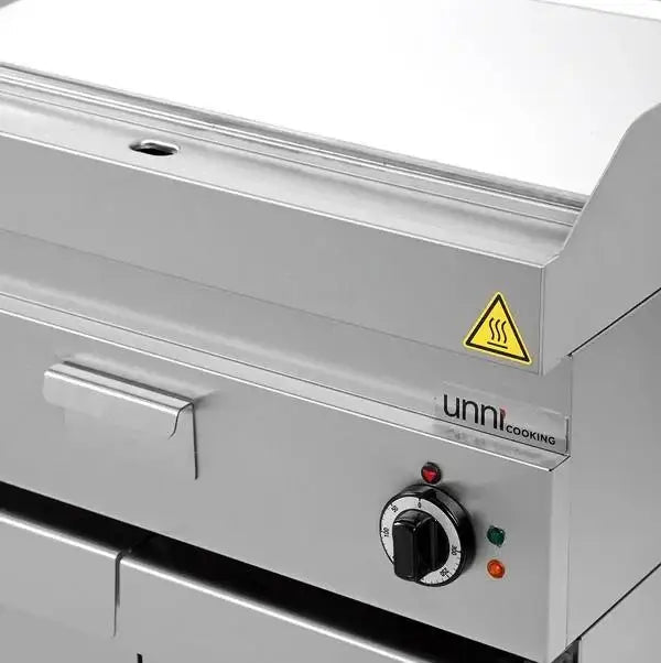 Elektro-Grillplatte - Chrom - 700x650x320 mm - 9 kW - Gastro-Bedarf24 GmbH