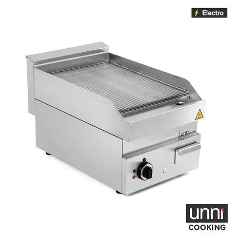 Elektro-Grillplatte - Geriffelt - 400x650x320 mm - 4,5kW - Gastro-Bedarf24 GmbH