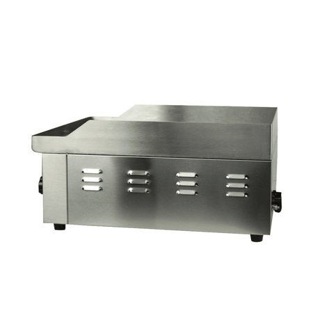 Elektro-Grillplatte - Gerillt - 360x450x220 mm - 2 kW - Gastro-Bedarf24 GmbH