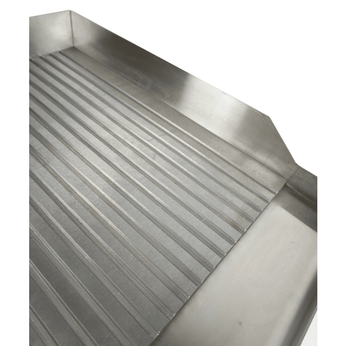 Elektro-Grillplatte - Gerillt - 360x450x220 mm - 2 kW - Gastro-Bedarf24 GmbH