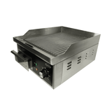 Elektro-Grillplatte - Gerillt - 360x450x220 mm - 2 kW - Gastro-Bedarf24 GmbH