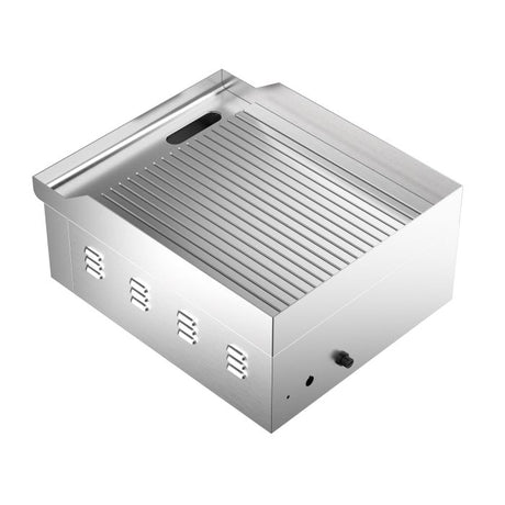 Elektro-Grillplatte - Gerillt - 360x450x220 mm - 2 kW - Gastro-Bedarf24 GmbH