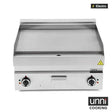 Elektro-Grillplatte - Glatt - 700x650x320 mm - 9 kW - Gastro-Bedarf24 GmbH