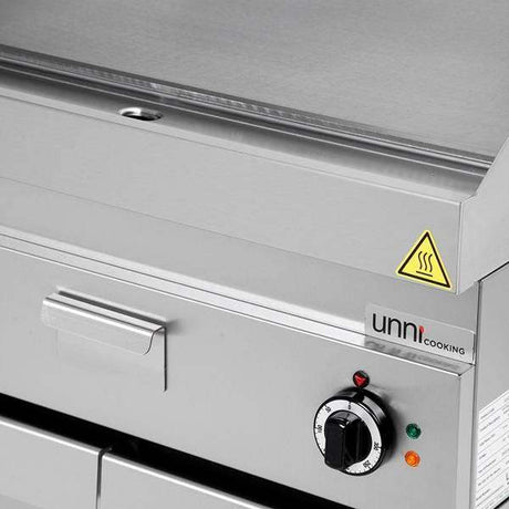 Elektro-Grillplatte - Glatt - 700x650x320 mm - 9 kW - Gastro-Bedarf24 GmbH