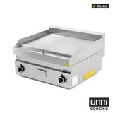 Elektro-Grillplatte - Glatt - 700x650x320 mm - 9 kW - Gastro-Bedarf24 GmbH