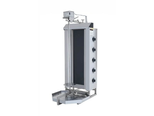 Elektro Gyrosgrill / Dönergrill mit Motor oben / 5 Brenner / max. 80 kg / inkl. Flügeltüren - Gastro-Bedarf24 GmbH
