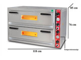 Elektro Pizzaofen Classic / 6+6x30 cm mit Thermometer / Breit / PO/9262 DE/T