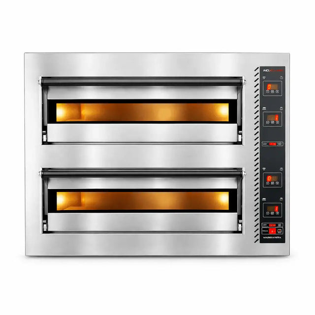 Elektro Pizzaofen Digital - 4 + 4 x 33 cm - Gastro-Bedarf24 GmbH