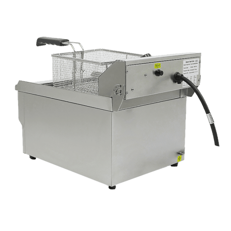 Elektro Tischfritteuse - 10 Liter - 340x560x380 mm - 5 kW - Gastro-Bedarf24 GmbH