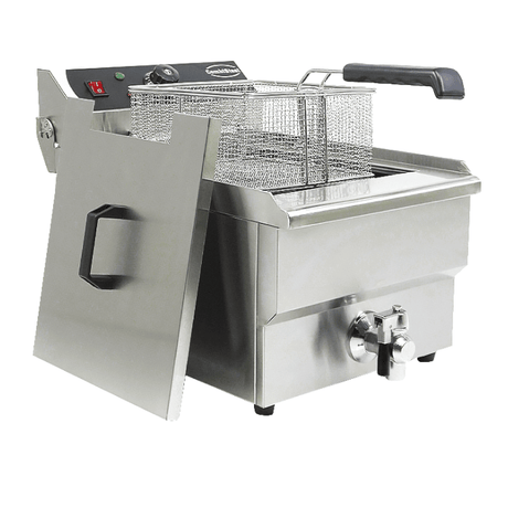 Elektro Tischfritteuse - 10 Liter - 340x560x380 mm - 5 kW - Gastro-Bedarf24 GmbH