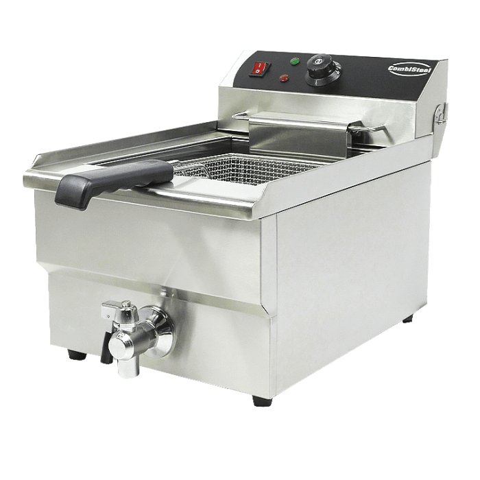 Elektro Tischfritteuse - 10 Liter - 340x560x380 mm - 5 kW - Gastro-Bedarf24 GmbH