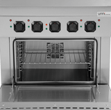 Elektroherd mit 4 Kochfelder und Elektrobackofen - 800x700x850/900 mm - 10,4 kW - Gastro-Bedarf24 GmbH