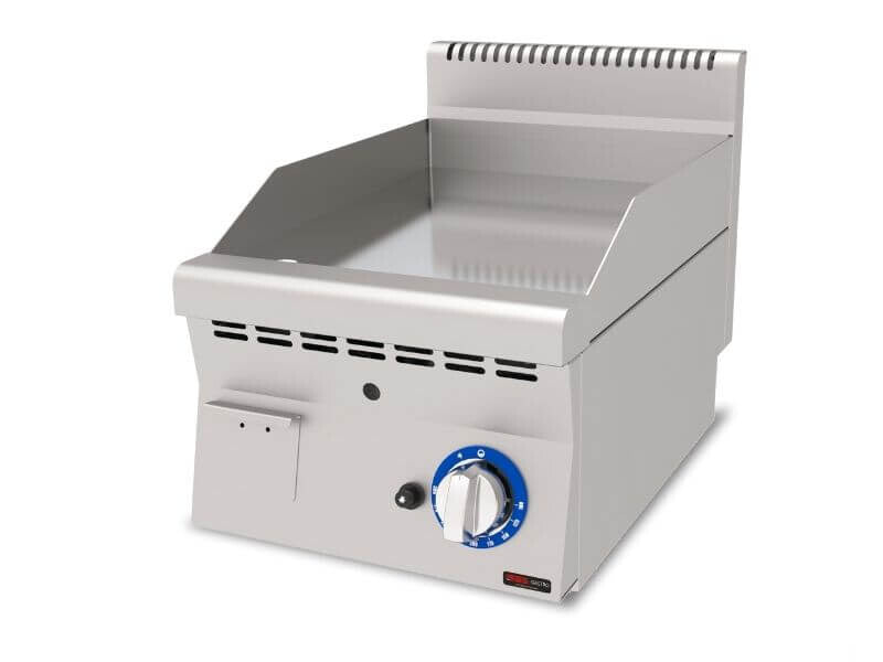 Gas Bratplatte Hardchrome / Glatt / 4.7 kW / Premium Serie 600