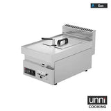 Gas-Fritteuse 1x8 Liter - 400x650x300 mm - 7 kW - Gastro-Bedarf24 GmbH