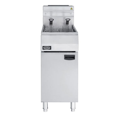 Gas-Fritteuse - 21 Liter - 400x800x1180 mm - 27 kW - Propangas - Gastro-Bedarf24 GmbH