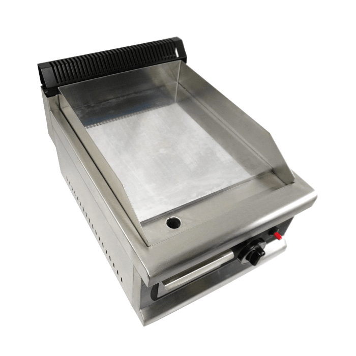 Gas-Grillplatte - Chrom - 400x575x365 mm - 3 kW - Gastro-Bedarf24 GmbH