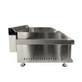 Gas-Grillplatte - Chrom - 650x575x365 mm - 6 kW - Gastro-Bedarf24 GmbH