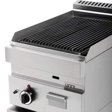 Gas-Lavasteingrill - 400x650x320 mm - 5,5 kW - Gastro-Bedarf24 GmbH