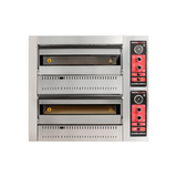 Gas Pizzaofen Analog - 4 + 4 x 30 cm - Gastro-Bedarf24 GmbH