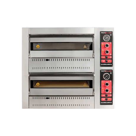 Gas Pizzaofen Analog - 4 + 4 x 30 cm - Gastro-Bedarf24 GmbH