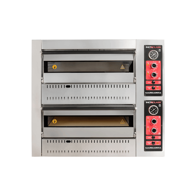 Gas Pizzaofen Analog - 4 + 4 x 30 cm - Gastro-Bedarf24 GmbH