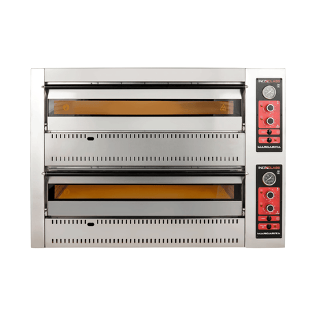 Gas Pizzaofen Analog - 6 + 6 x 30 cm - Gastro-Bedarf24 GmbH