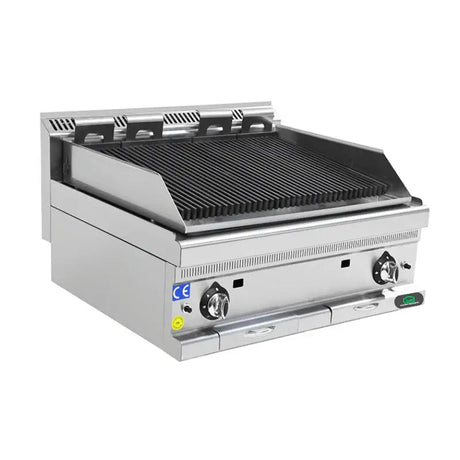 Gas-Wassergrill 700 - 800x700x270/850 mm - 24 kW - Gastro-Bedarf24 GmbH