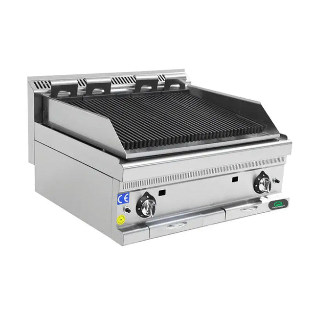 Gas-Wassergrill 700 - 800x700x270/850 mm - 24 kW - Gastro-Bedarf24 GmbH