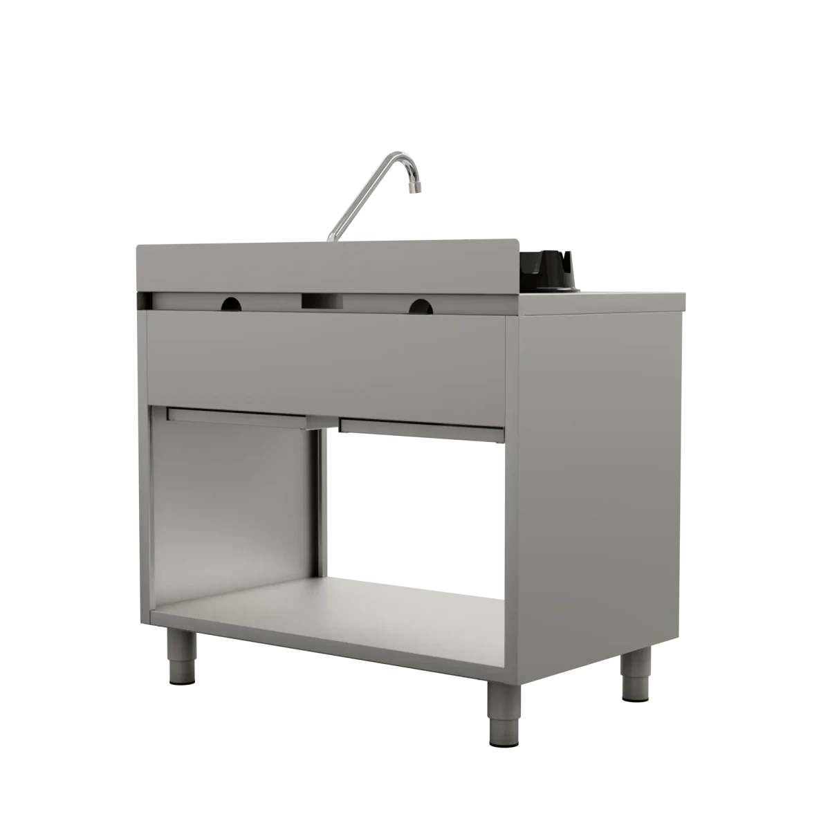 Gas-Wokherd – 1000x600x850/900 mm - 2×15 kW – 2 Kochzonen - Gastro-Bedarf24 GmbH