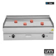 Gasgrillplatte – CHROM - 1100x650x320 mm - 12 kW - Gastro-Bedarf24 GmbH