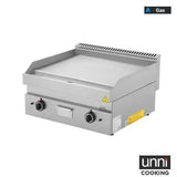 Gasgrillplatte – Glatt - 700x650x320 mm - 11,5 kW - Gastro-Bedarf24 GmbH