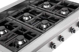 Gasherd - 1100x650x320 mm - 39 kW - Gastro-Bedarf24 GmbH
