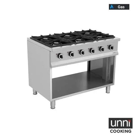 Gasherd – 1100x700x850/900 mm 39 kW - Gastro-Bedarf24 GmbH