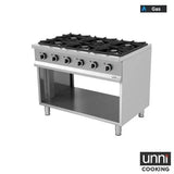 Gasherd – 1100x700x850/900 mm 39 kW - Gastro-Bedarf24 GmbH