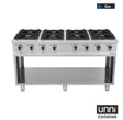 Gasherd - 1460x700x850/900 mm - 52 kW - Gastro-Bedarf24 GmbH