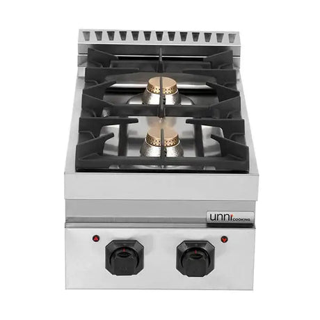 Gasherd - 400x700x350 mm – 13 kW – 2 Kochstellen - Gastro-Bedarf24 GmbH