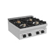 Gasherd - 800x700x350 mm – 28 kW – 4 Kochstellen - Gastro-Bedarf24 GmbH