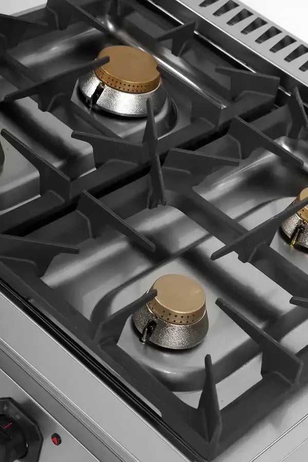 Gasherd - 800x700x350 mm – 28 kW – 4 Kochstellen - Gastro-Bedarf24 GmbH