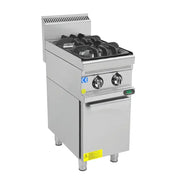 Gasherd mit 2 Brenner - 12,4 kW - Gastro-Bedarf24 GmbH