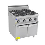 Gasherd mit 4 Brenner - 24,8 kW - Gastro-Bedarf24 GmbH