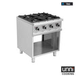 Gasherd mit 4 Kochfelder - 700x700x850/900 mm - 26 kW - Gastro-Bedarf24 GmbH